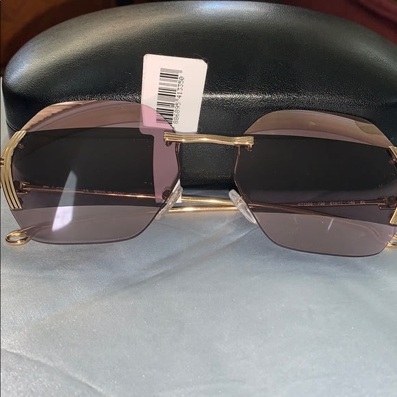 NWT ETRO Yellow Gold/Aubergina frameless w/case main image 5